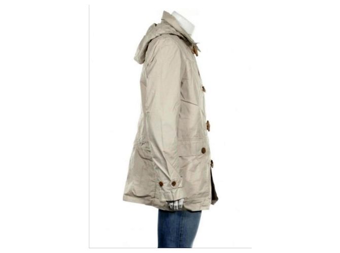 French Connection FCUK 55BAG Trenca impermeable de algodón con capucha Beige - vista 3