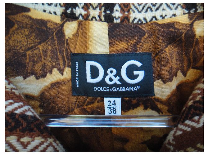Talla de abrigo Dolce & Gabbana 34 Castaño - vista 4