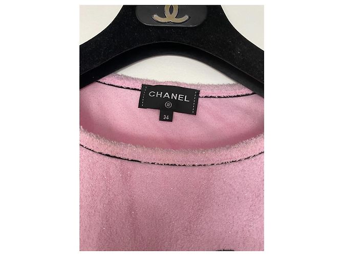 T-shirt Chanel in strass Rosa - vista 2