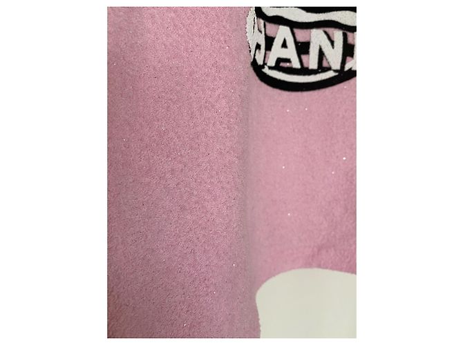 T-shirt Chanel in strass Rosa - vista 7