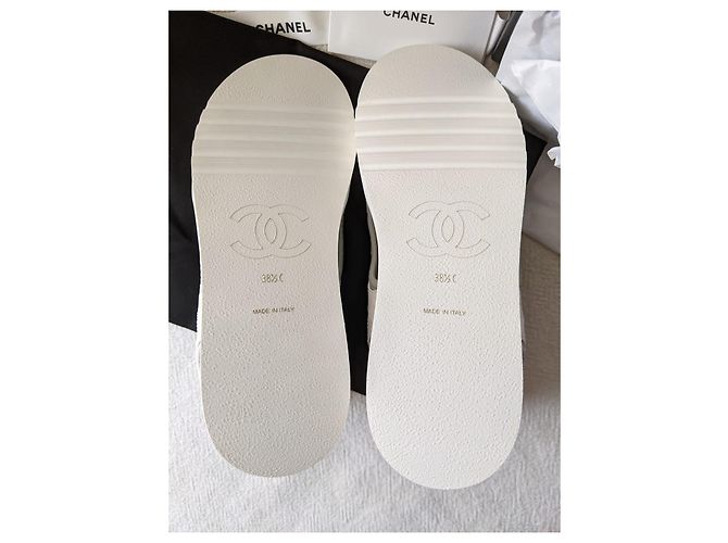 Sandali bianchi del papà di Chanel Bianco - vista 12