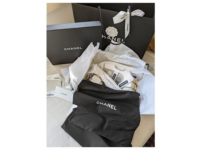 Sandali bianchi del papà di Chanel Bianco - vista 16