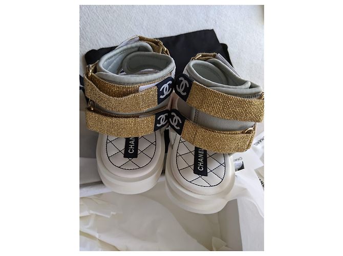 Sandali bianchi del papà di Chanel Bianco - vista 9