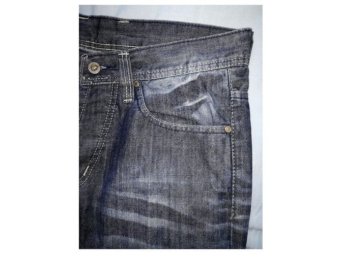 Diesel Only The Brave Distressed look Blue Denim Straight Jeans - view 3
