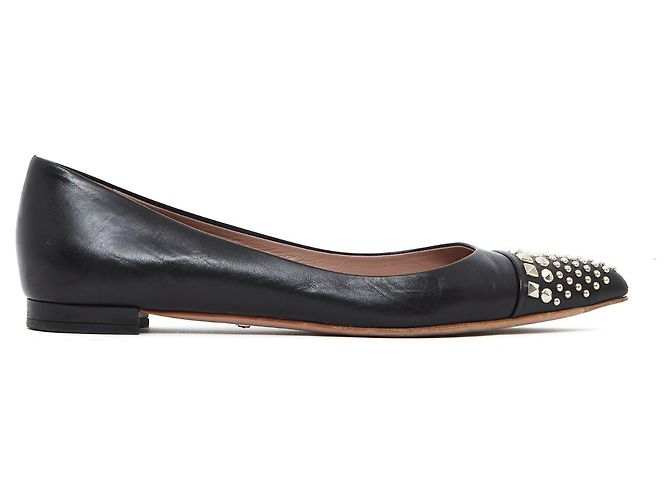 Bailarinas de punta Gucci en cuero negro 37.5 - vista 2