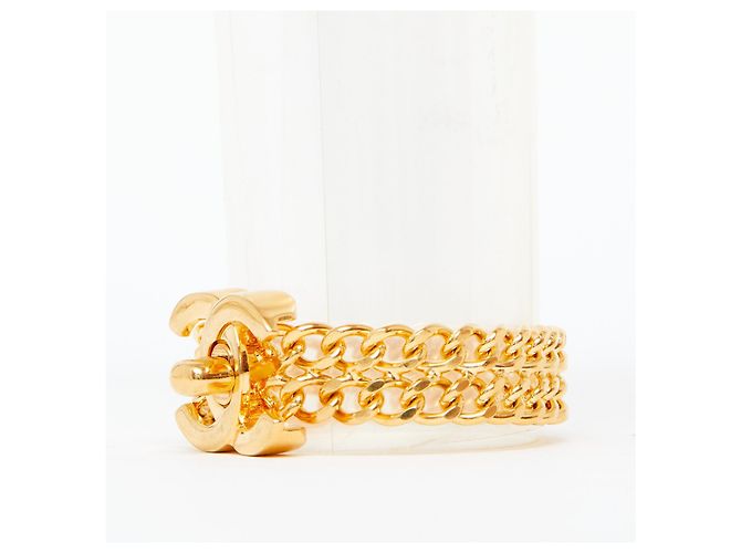 Chanel GOLDEN TURNLOCK CC gefütterte KETTE - Ansicht 2