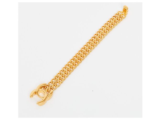 Chanel GOLDEN TURNLOCK CC gefütterte KETTE - Ansicht 3