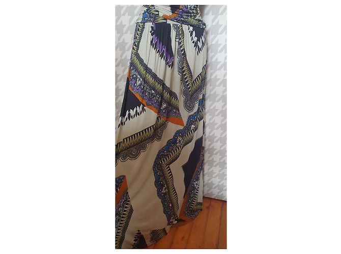 Etro Maxikleid mehrfarbig Viscose Mehrfarben - Ansicht 3