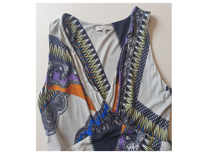 Etro Maxikleid mehrfarbig Viscose Mehrfarben - Ansicht 6