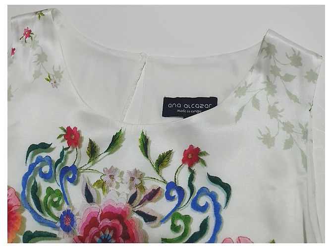 Autre Marque Abito in seta Ana Alcazar bianco e floreale Multicolore - vista 3