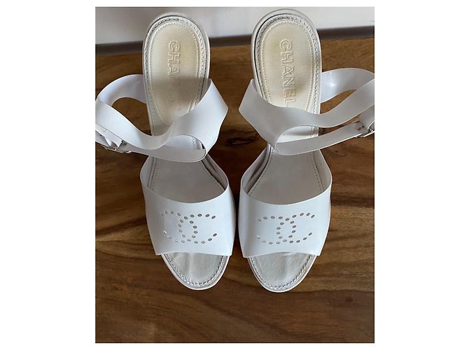 Chanel Sandalen Weiß - Ansicht 13