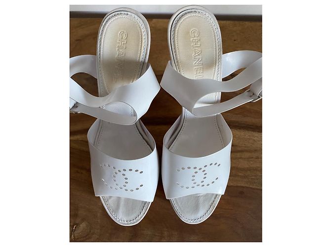 Chanel Sandalen Weiß - Ansicht 14