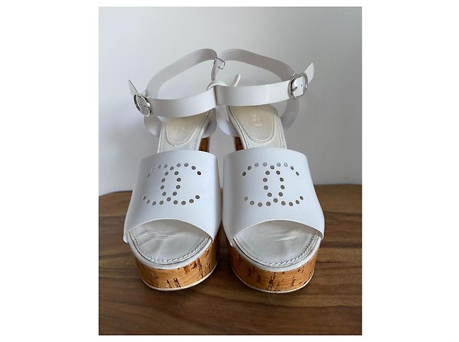 Chanel Sandalen Weiß - Ansicht 5
