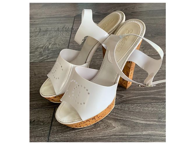 Chanel Sandalen Weiß - Ansicht 7