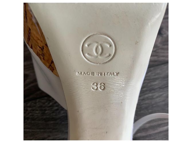 Chanel Sandalen Weiß - Ansicht 9