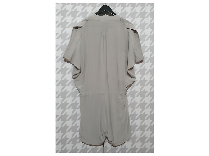Mono de seda gris Munthe Plus Simonsen talla 40 - vista 3