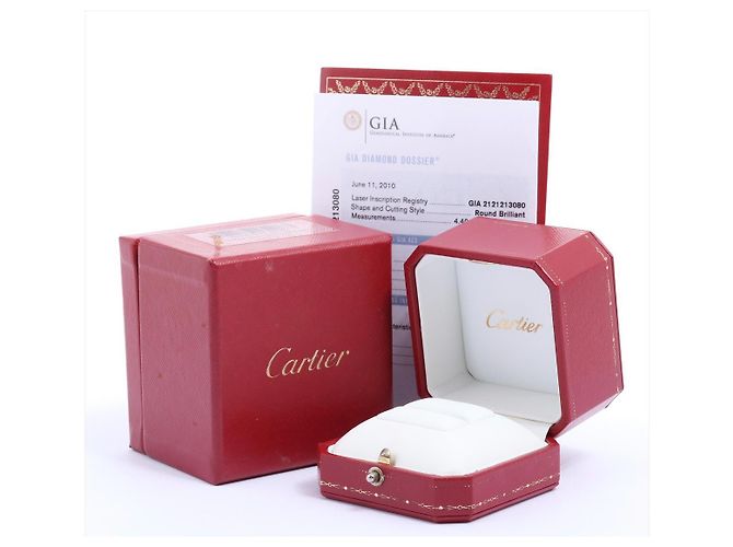 Cartier Solitaire 1895 Anello con diamante solitario 0.33ct Dimensione 56 - vista 2
