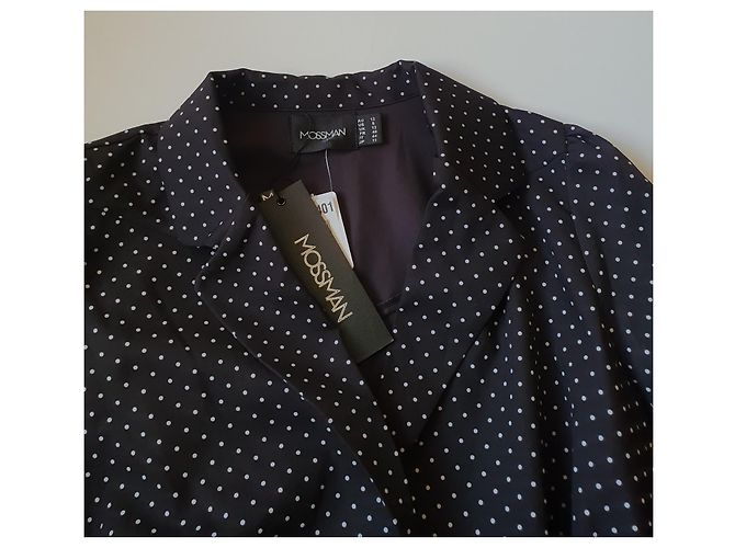 Autre Marque Giacca Blazer Mossman Nera a Pois Nero - vista 4