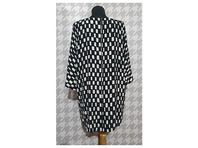 Top Marimekko Jada Noppa Negro Blanco Viscosa 44 - vista 2