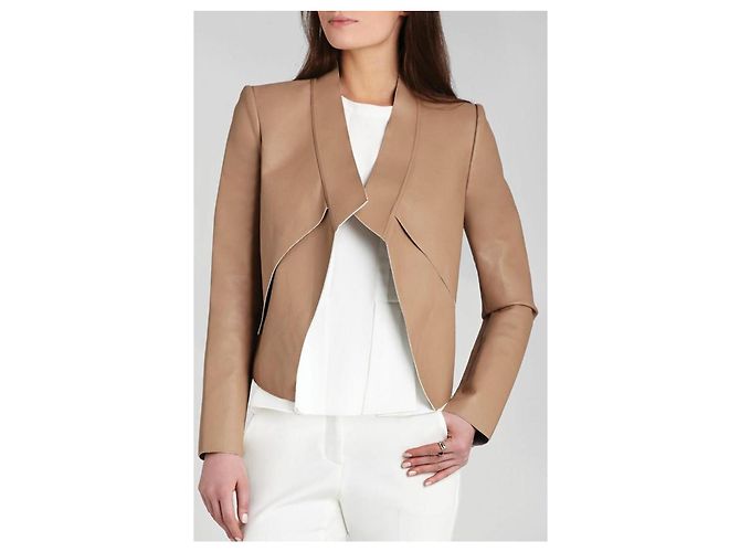 Bcbg Max Azria Kunstlederjacke beige - Ansicht 6