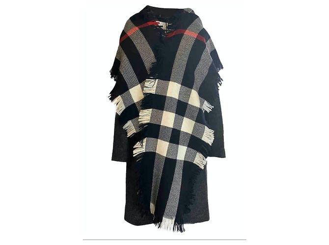 Sciarpa Burberry Classic in lana multicolore - vista 3