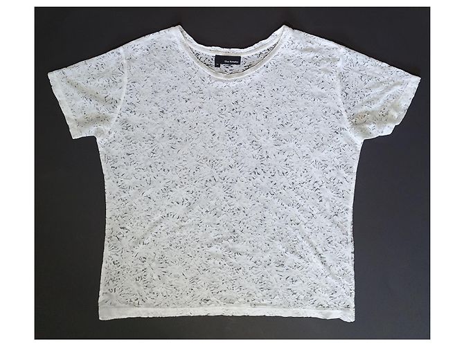 Top de viscosa blanco The Kooples M - vista 3