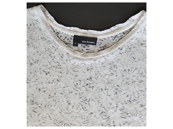 Top de viscosa blanco The Kooples M - vista 4