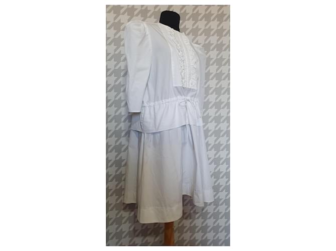 Vestido de algodón blanco See by Chloé - vista 3