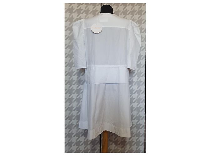 Vestido de algodón blanco See by Chloé - vista 4