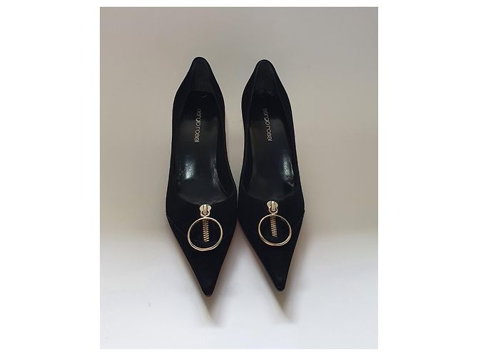 Décolleté Sergio Rossi in camoscio nero - Ansicht 4