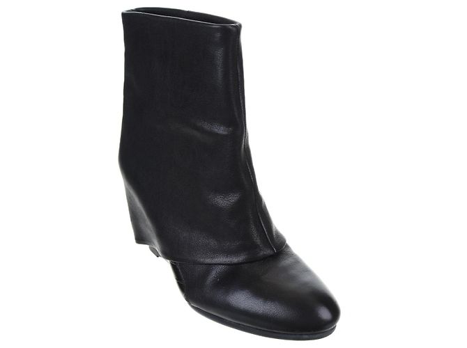 French Connection Lederstiefel schwarz - Ansicht 2