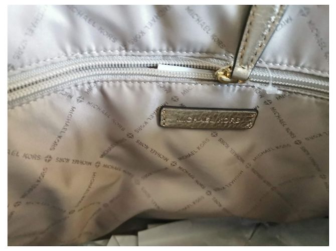 Michael Kors Shopping Bag Blassgold Grained Leder Golden - Ansicht 12