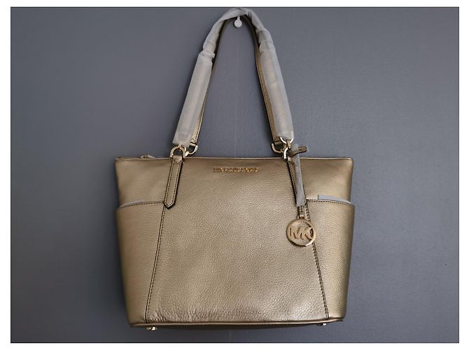 Michael Kors Shopping Bag Blassgold Grained Leder Golden - Ansicht 3