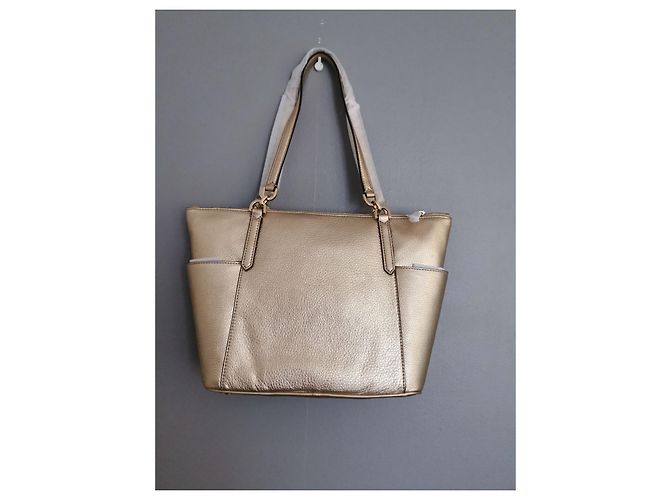 Michael Kors Shopping Bag Blassgold Grained Leder Golden - Ansicht 4