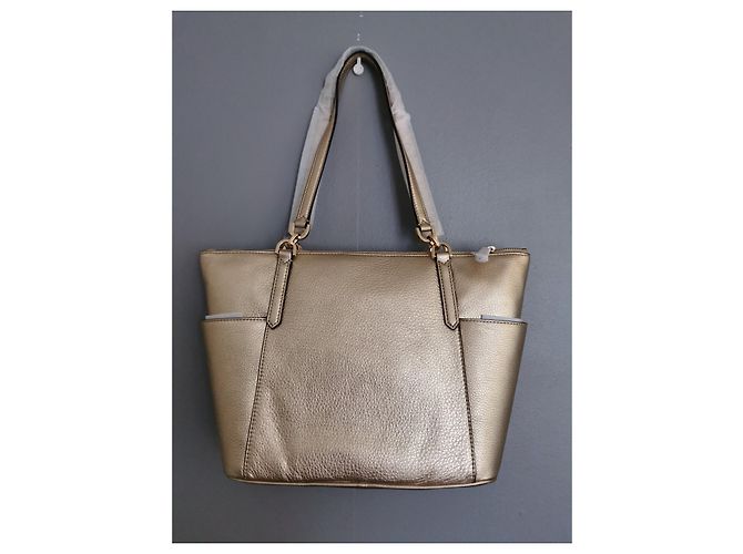 Michael Kors Shopping Bag Blassgold Grained Leder Golden - Ansicht 8