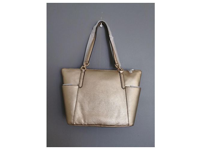 Michael Kors Shopping Bag Blassgold Grained Leder Golden - Ansicht 9