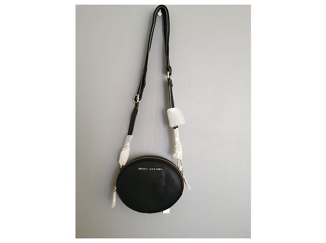 Borsa a tracolla ovale in pelle nera Marc Jacobs Nero - vista 10