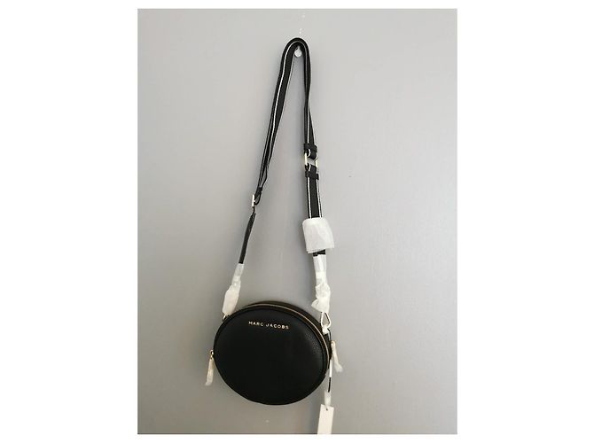 Borsa a tracolla ovale in pelle nera Marc Jacobs Nero - vista 15