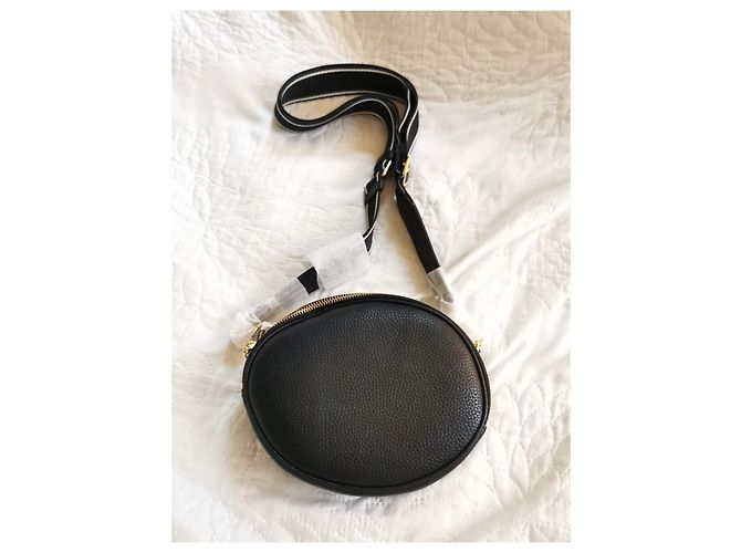 Borsa a tracolla ovale in pelle nera Marc Jacobs Nero - vista 16