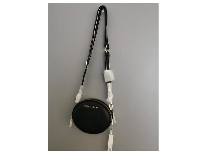 Borsa a tracolla ovale in pelle nera Marc Jacobs Nero - vista 17