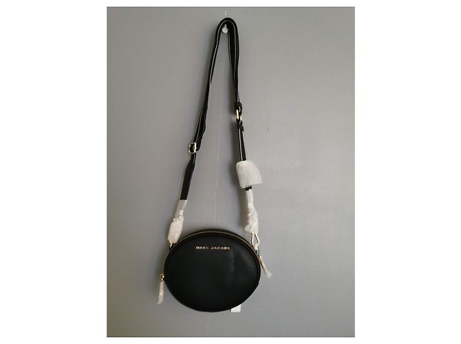 Borsa a tracolla ovale in pelle nera Marc Jacobs Nero - vista 2