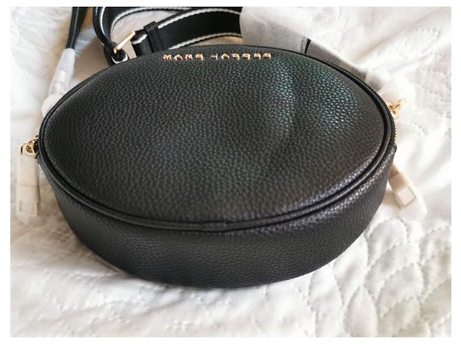 Borsa a tracolla ovale in pelle nera Marc Jacobs Nero - vista 5