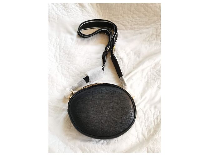 Borsa a tracolla ovale in pelle nera Marc Jacobs Nero - vista 9