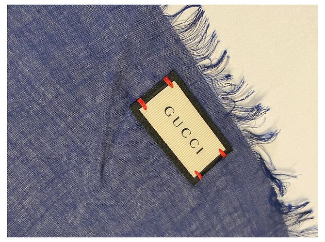 Gucci Silk Wool Scarf Multicolor Multiple colors - view 4
