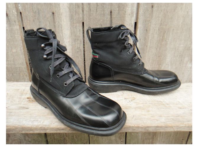 Botines Gucci de cuero negro talla 38 - vista 2