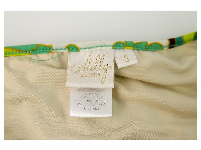 Milly Cabana Grün und Braun Kaleidoscopic Print Bikini Badeanzug Bademode Größe S - Ansicht 8