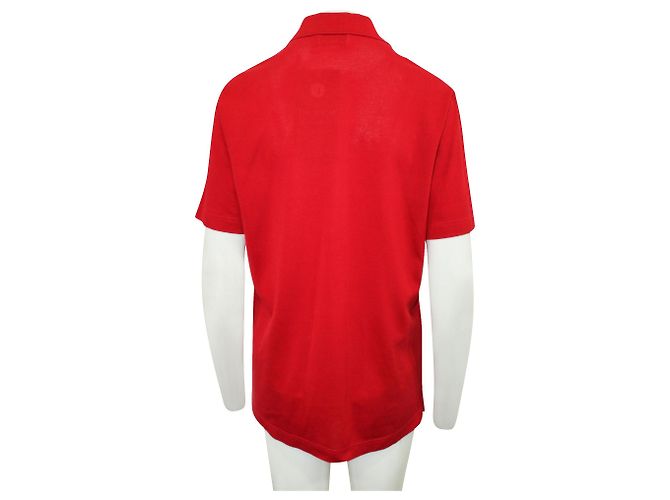 Hermès Polo rojo bordado con H Roja - vista 3