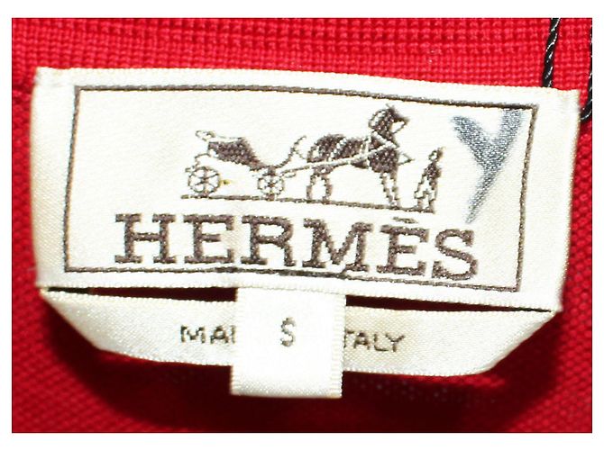 Hermès Polo rojo bordado con H Roja - vista 7