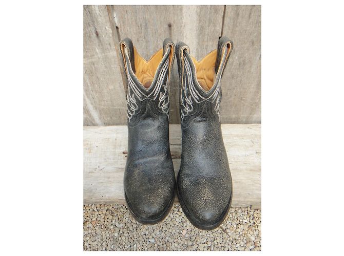 Botines Mexicana de piel grises 36 - vista 4