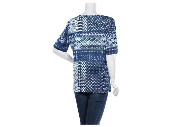 Top Elena Miró Azul de Viscosa M - vista 2